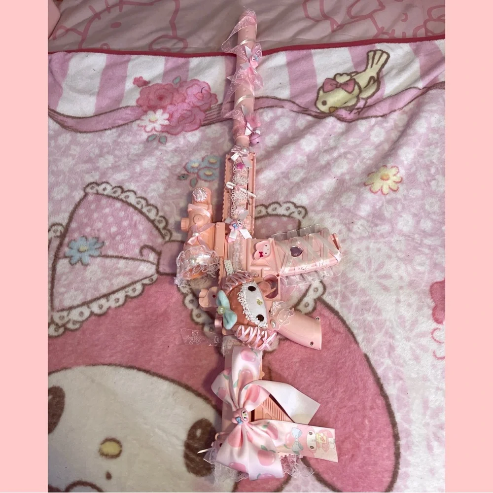 Pink Toy Gun Sanrio hello kitty mymelody Cosplay - Picture 2 of 8
